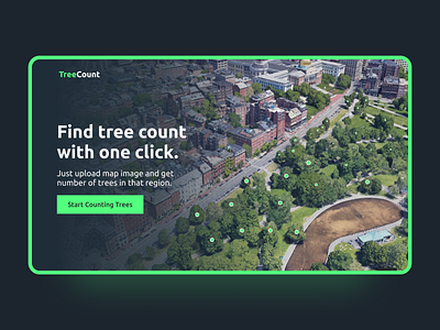 Tree count - Landing section dailyui dailyuichallenge design ui ui design uidesign uiux