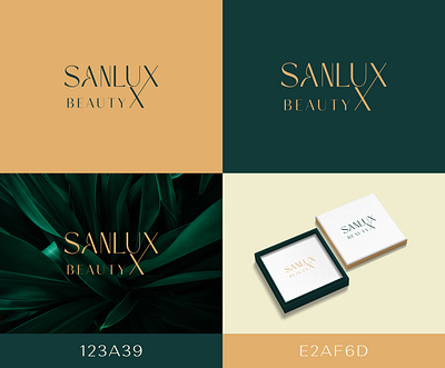 SANLUX BEAUTY beautylogo branding clean cosmeticlogo design elegant fontlogo graphic design icon logo logo design lettering logodesigner luxurylogo minimal naturelogo textlogo typeface typography