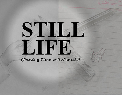 Still Life (Passing time with pencils) adobe photoshop cover drawing gradient graphic design illustration lindsay marsh still life thumbnail