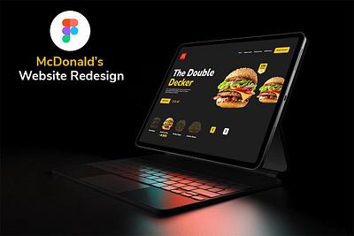 McDonalds Redesign Concept figma landing page mcdonalds redesign ui web design