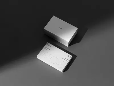 WCS® - Business Card 3d 3dmockup black brand branding business businesscard card graphic design identy mockup mockups visiting card