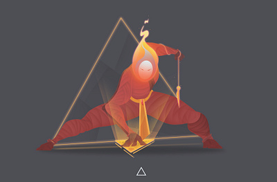 Fire🔥 2dart art artwork character design fire four elements of creation graphic design illustration landing light red vector