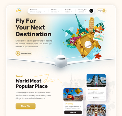 Travel Agency Landing Page admin panel agency branding businessux research creative landing page creative website design dashboard figma landing page landing page design travel travel agency ui ui ux user experience user interface ux ux research website website design