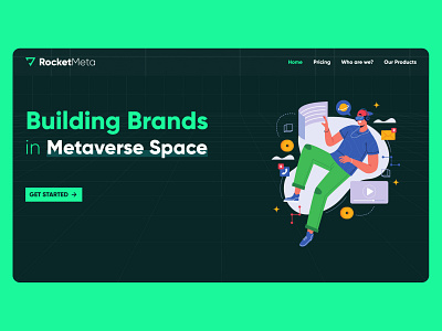 Animated UI Design in Figma | UI/UX Design Tutorial branding metaverse website ui web 3 website