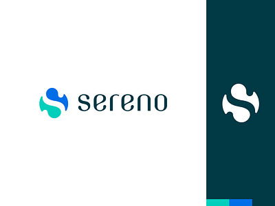 Sereno Logo branding clean it it service logo it support lettermark logo logo icon mark minimal modern logo negative space negative space logo s letter s logo sereno support tech technology