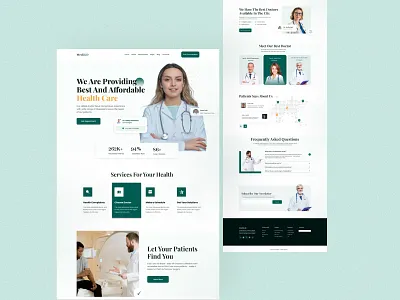 Medical landing page 🩺 landing page medical medical design medical landing page 🩺 ui