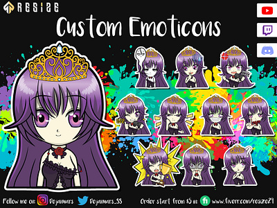 Kinggundeng Emoticon Concept🎨 (SOLD) cartoon chibi customemoji discord emoji emotes emoticon gamer illustration illustrator logo mascot metaverse nft opensea sticker streamer twitch twitchemotes youtuber