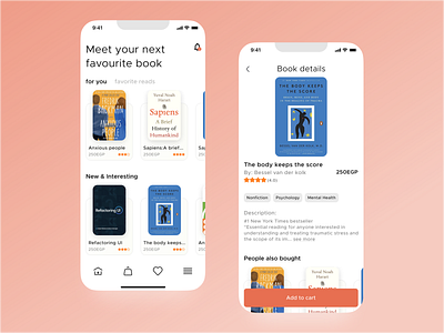 Book Store appdesign books bookstore goodreads mobileapp read reading ui uiux