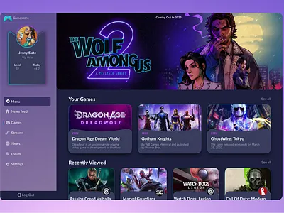 Game Store app app dsign dashboard design figma gaming tablet ui ux web design