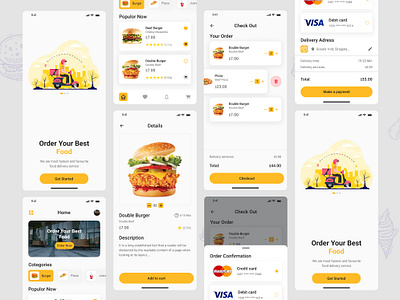 Food Mobile Design 🍔 app design app ui design design for food app food food app food app design food application food mobile mobile mobile design mobile ui ux ui ui design ui ux designer