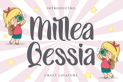 Millea Qessia - Handcraft Display Font playful