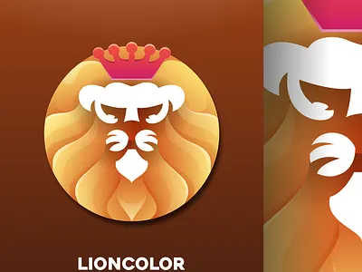 Lion Color Logo Design best branding design forsale icon illustration lion lion logo logo logo sale mascot modern modern logo new sale ui ux vector vectors