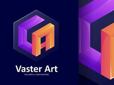 Vaster Art Colorful Logo Design best branding colorful design forsale icon illustration logo mascot modern modern logo new sale ui ux vector vectors