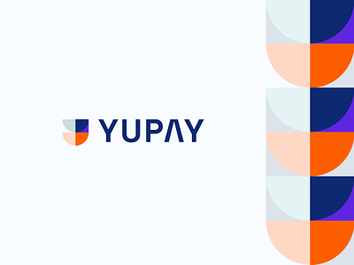 Yupay abstract app banking branding corporate crypto digital finance fintech fun futuristic geometry letter logo minimal money payment technology vibrant y