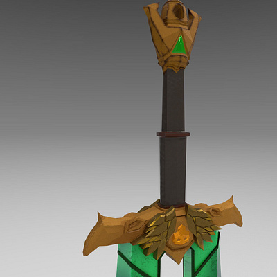 Ancient Sword 3d 3d modeling animation blender design substance painter