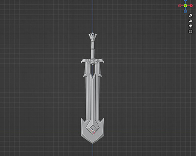 Ancient Sword 3d 3d modeling animation blender design