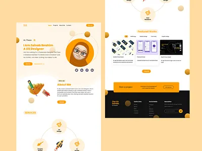 Portfolio Design app dailyui design landing page minimal portfolio product design ui uiinspirations ux uxtrends webdesign
