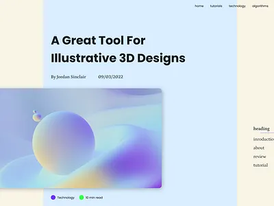 Blog Post Layout Idea blog design design figma layout design product design ui ux web design