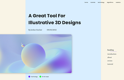 Blog Post Layout Idea blog design design figma layout design product design ui ux web design