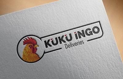 Kuku Ingo Chicken deliveries logo branding design graphic design illustration logo vector