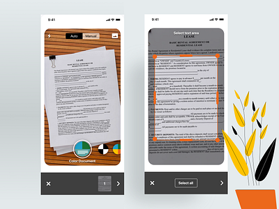 Scan your documents app color docs documents ios photo scan select select ares selector