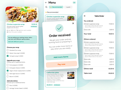 Restaurant ordering and payment app DIDIT customise order deliveroo delivery food app eating out flow food delivery food items food ordering mobile app ordering menu payment app qr code restaurant restaurant order uber eats