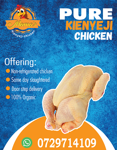 Nice Chicken flyer design graphic design illustration