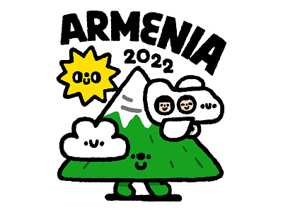 Armenia t-shirt armenia cartoon cute design doodle fly fun girl graphic design illustration japanese kawaii lettering men mountain sky sun t shirt tshirt design typography