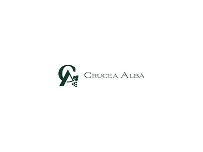 Crucea Alba elegant logo logo design logo designer monogram vino wine wine and dine wine logo