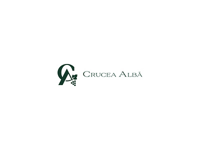 Crucea Alba elegant logo logo design logo designer monogram vino wine wine and dine wine logo