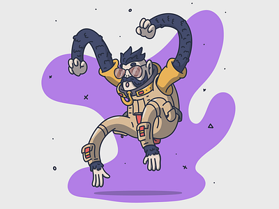 Shimpanski 2d art character design fortnite funny illustration lineart monkey procreate sticker