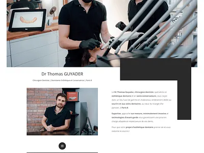 Dentiste - Site web Paris design siteinternet siteweb uidesign webdesign webdesigner