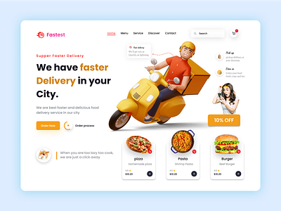 Food order Website Design 🍕 burger chef app delivery app eat eating food food and drink food app food delivery food delivery app food delivery landing page food delivery service food order landingpage pizza app recipe app restaurant app uiux web design website