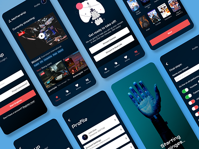 Mothership - Streaming platform design ui uidesign uiux ux uxdesign web webdesign