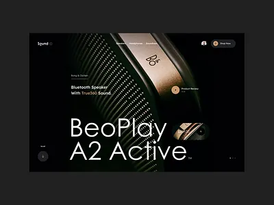 #129 - Concept shots design ecommerce flat homepage minimalism music product shop sound speaker store typography ui ux webdesign webdesigner website