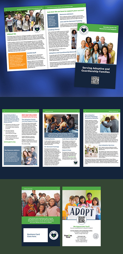 Families First GACRS Booklet booklet design graphic design