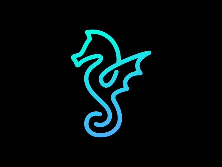 Seahorse logo design by Aditya Chhatrala | Logo Designer on Dribbble