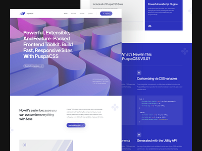 PuspaCSS - CSS Framework Website & Responsive bootstrap builder clean code css framework fresh frontend javascript landing landingpage layout slab slabdsgn ui uiux uiuxdesign unique ux website