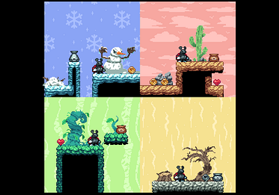 Super Ladybug Tileset 2d art design game indie nintendo pixel pixelart