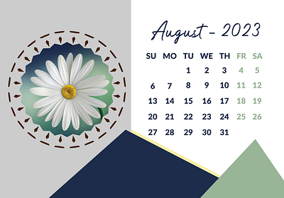 Calendar Design branding calendar design design graphic design illustration logo typography ui ux vector white flower