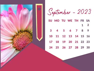 Calendar Design branding calendar design design graphic design illustration logo pink flower typography ui ux vector
