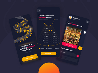 Music event & ticket finder app ui design app application event app event music live music ui ui design uiux ux web