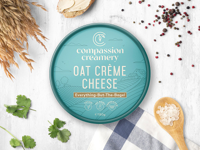 Branding for oat based creamery from Australia cheese creamery fermented graphic design illustration label monoline oat organic plant vegan