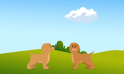 Puppies Animation art artistic branding design funny illustration webdesign