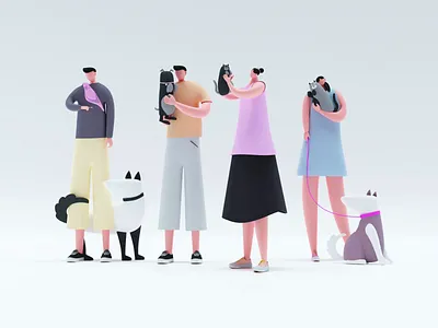 Smartdvm 3D Animation 3d 3d animation 3d illustration animation branding cat dog graphic design illustration pastel pet soft colors veterinary