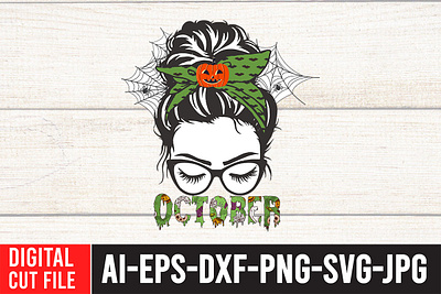 October Sublimation Design