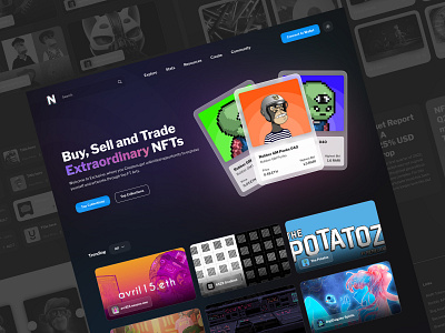 NFT Marketplace Website bitcoin blockchain crypto art crypto wallet crypto website cryptocurrency dark ethereum finance light marketplace metamask metaverse nft nftmarketplace web web 3.0