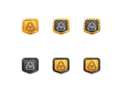 Achievements - variations achievements award black design figma gold icons medal sketches skeuomorphism variation