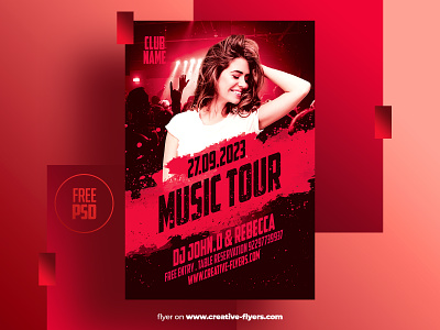 Free Flyer Template (PSD) creative flyer templates free download free flyer free psd freepsd graphic design music flyer music party flyer party flyer photoshop poster
