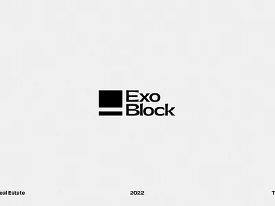 ExoBlock Logo branding design graphic design logo logo design typography vector